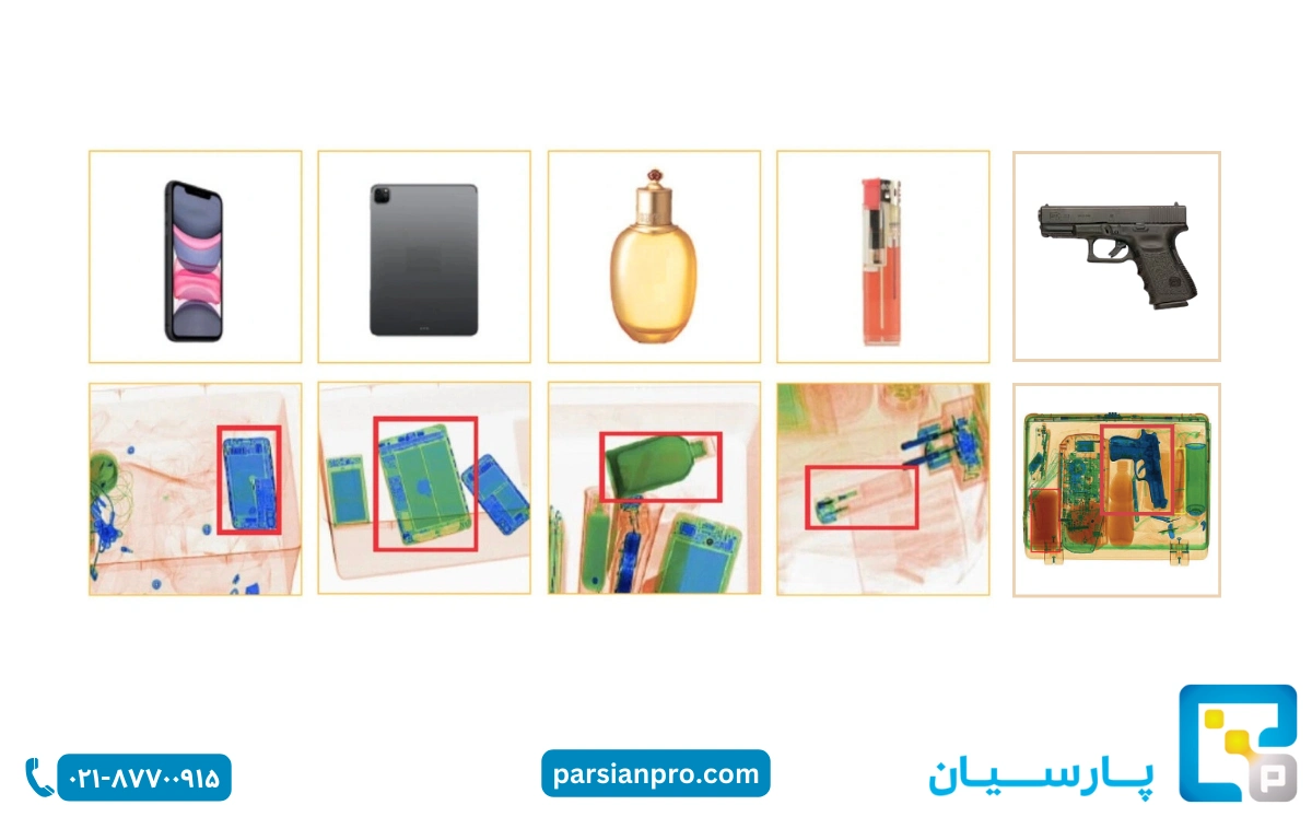 معرفی کامل دستگاه ایکس ری و کاربردهای آن در صنعت و امنیت 3 معانی رنگها در تصاویر دستگاه ایکسری